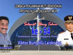 Iklan Ucapan HUT Gubernur NTT dari LPMP NTT