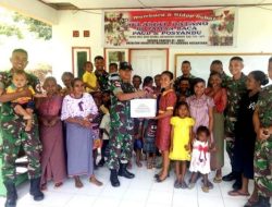 Satgas 741/GN Bangun Taman Baca dan Sumbang Buku