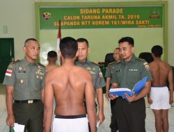 Tujuh Catar Akmil Korem 161/Wira Sakti lulus ikuti seleksi lanjutan