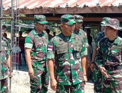 Pangdam IX/Udayana tinjau pembangunan Pasar Kaubele.