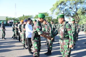 Pelepasan Personel Satgas Apter Indonesia bagian Timur