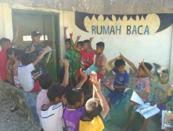 Anggota TNI Buat Rumah Baca Bagi Anak Perbatasan RI-RDTL