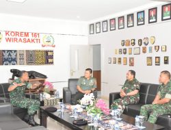Danrem 161/Wira Sakti terima Kunjungan LPPM Universitas Pertahanan