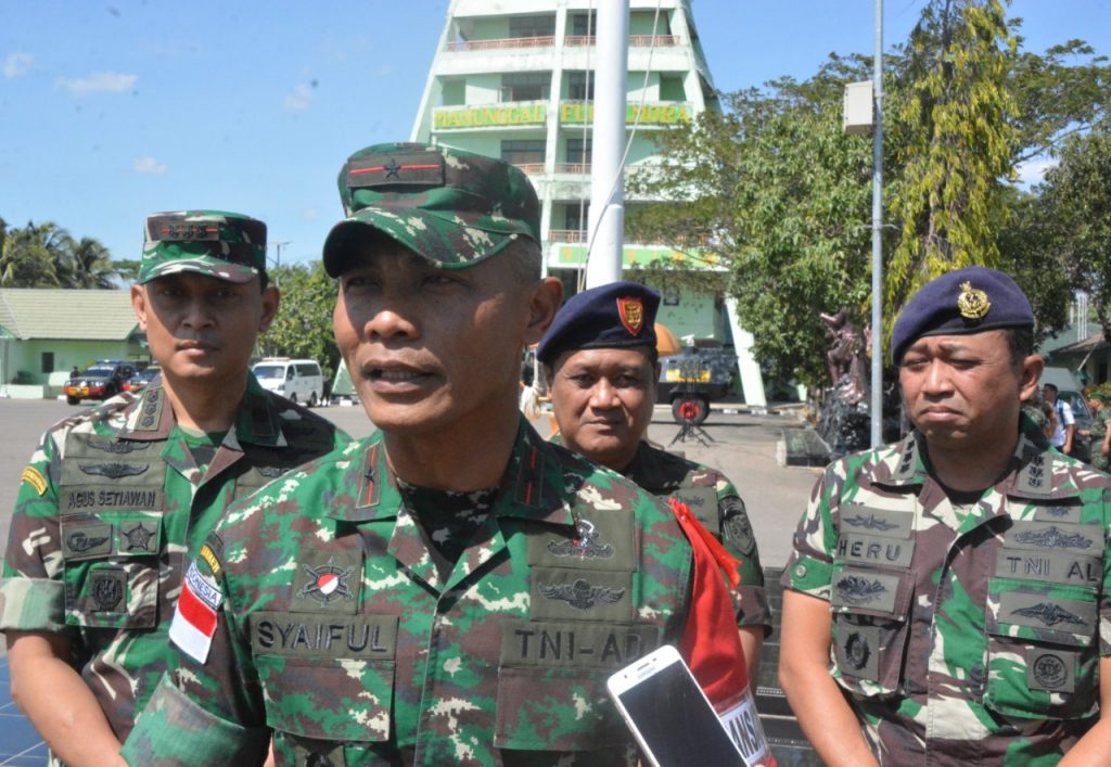 Apel Gelar Pasukan Pengamanan VVIP Kunjungan Ibu Hj Mufidah Jusuf Kalla di Kupang