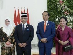 Didampingi Ibu Negara Iriana, Presiden Jokowi Terima Kunjungan Raja Malaysia