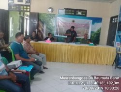 Hadiri Musrenbangdes RKPDes, Ini Usulan Warga Desa Baumata Barat