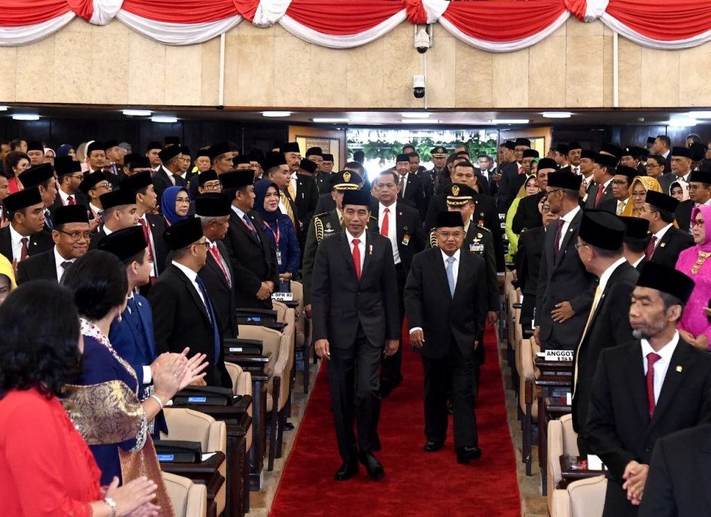 Jokowi Saksikan Pelantikan Anggota MPR/DPR/DPD RI Periode 2019-2024
