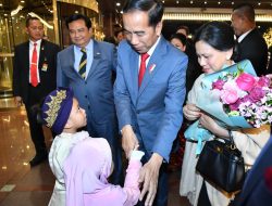 Presiden Jokowi Tiba di Busan