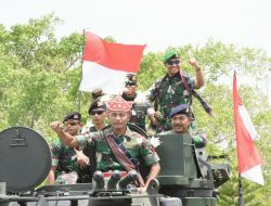 Pawai Bendera Merah Putih dan Kendaraan Hari Juang TNI AD Tahun 2019