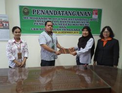 PN Maumere Dan LBH Surya NTT Teken MoU Layanan Posbakum