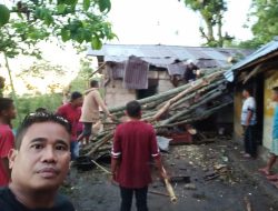 Hujan Disertai Angin Kencang Melanda kota soe, Satu Rumah Ambruk
