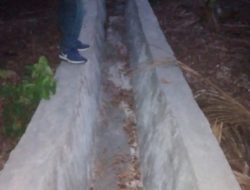 Diduga Kerja Asal Jadi, Proyek Irigasi Senilai Ratusan Juta Rupiah di Desa Pantai Beringin Terancam Mubasir