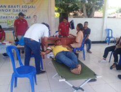 Donor Darah Hari Pertama Dalam Rangka HUT Golkar di Nagekeo Hasilkan 20 Kantong 