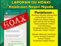 Hati-hati Ada Penipuan Via WhatsApp Mengatasnamakan Pejabat Kejari Ngada