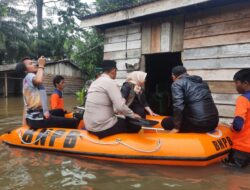Beberapa Titik Kawasan Hulu Musi Rawas Utara Masih Tergenang