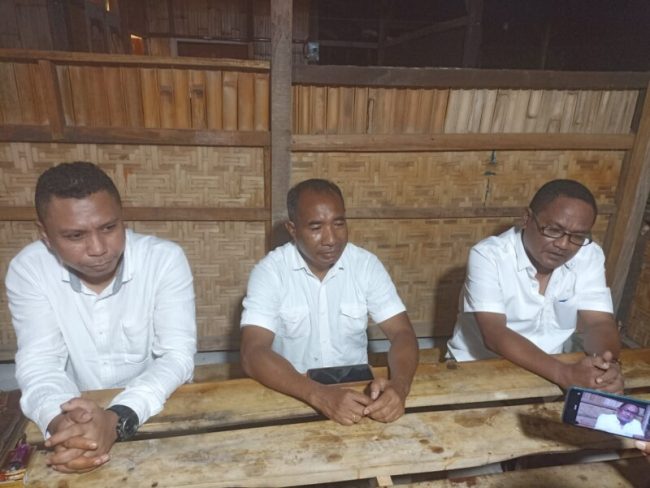 Konferensi Pers Ketua DPC Gerindra Kabupaten Nagekeo dalam rangka Rakercab, Photo dok: Flobamoranews.com