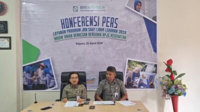 Kepala BPJS Kesehatan Cabang Ende, Nara Grace Br Ginting saat menggelar Konferensi Pers, Photo dok: Flobamoranews.com