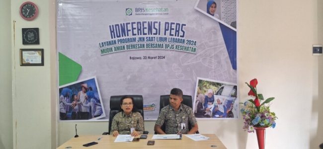 Kepala BPJS Kesehatan Cabang Ende, Nara Grace Br Ginting saat menggelar Konferensi Pers, Photo dok: Flobamoranews.com