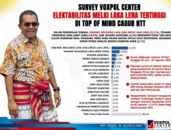 Survei Terbaru Voxpol Center, Bakal Calon Gubernur Emanuel Melkiades Laka Lena Unggul 22, 3 %