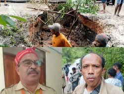 Ruas Jalan di Desa Enonabuasa Putus Total