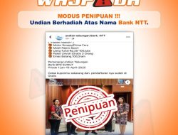 Jangan Tertipu! Bank NTT Tidak Pernah Gelar Undian Lewat Medsos