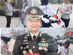 HUT Ke – 77 Polwan Sat Lantas Polres TTS Gelar Giat Simpatik