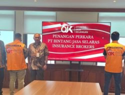 Penyerahan Tersangka Perkara  Tindak  Pidana Penggelapan Premi Asuransi pada Perusahaan  Pialang  Asuransi