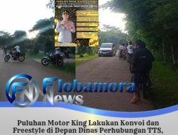 Puluhan Motor King Lakukan Konvoi dan Freestyle di Depan Dinas Perhubungan TTS, Diduga Tak Indahkan Himbauan Polisi