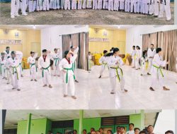 121 Atlet Taekwondo dari 4 Dojang di kabupaten TTS Mengikuti UKT Tahap I Tahun 2026.