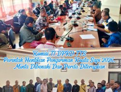 Komisi II DPRD TTS Perintah Hentikan Pengiriman Kouta Sapi 2026, Minta Dibenahi Dan Perda Diterapkan
