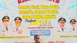 Wabup Joni Army Konay Resmi Buka Ajang Talenta Antar SMA Se-TTS