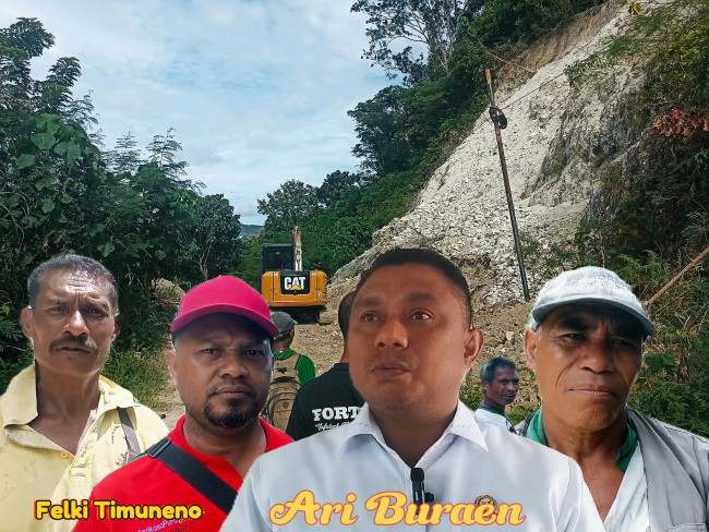 Jalan Provinsi Tertutup Longsor, Ari Buraen Turun Tangan Bantu Warga Tunbaun 1 lv 0 20260409101813
