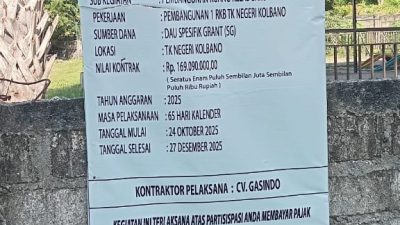 Pembangunan PAUD TK Negeri Kolbano Diduga Terhenti Sejak Januari, Warga Desak Pemerintah Bertindak