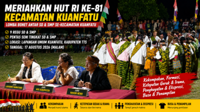 Meriahkan HUT RI ke-81, Sembilan Regu SD dan SMP Se-Kuanfatu Ikuti Lomba Bonet