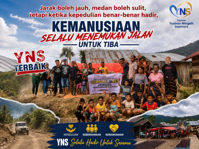 Menembus Medan Sulit, YNS Tiba di Pelosok Elar Bawa Bantuan dan Harapan bagi Warga Terdampak Gempa 1 file 00000000797c8207be6dd54dea7f1177