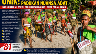 Unik! Siswa SD GMIT Kuanfatu Padukan Nuansa Adat dan Kenalkan Tokoh Perjuangan dalam Lomba Gerak Jalan