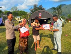 Bantu Korban Gempa Flores, Jasa Raharja Kembali Salurkan   Bantuan Kemanusiaan di Posko Bersama Manggarai Timur