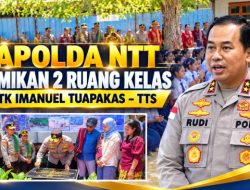 Perkuat Sarana Pendidikan di TTS, Kapolda NTT Resmikan Dua Ruang Kelas Baru