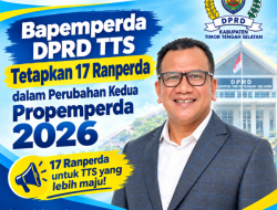 Bapemperda DPRD TTS Tetapkan 17 Ranperda dalam Perubahan Kedua Propemperda 2026