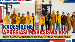 Kades Bone Apresiasi Mahasiswa KKN IAKN Kupang, Beri Dampak Positif bagi Masyarakat