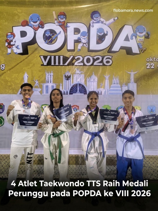 Empat Atlet Taekwondo TTS Raih Medali Perunggu Pada Popda ke VIII Tahun 2026 1 1792858185590