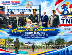 Menguatkan Kebersamaan, Kodim 1621/TTS Peringati HUT TNI ke-81 dengan Penuh Khidmat